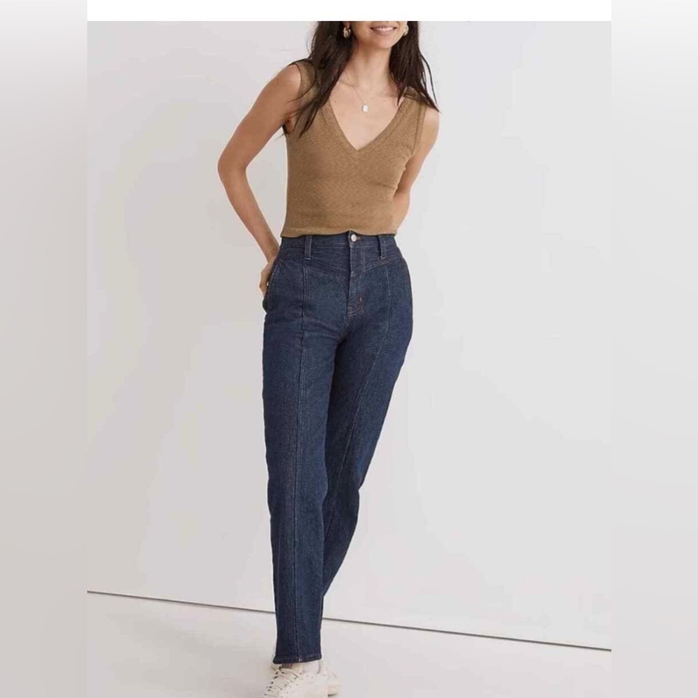 Madewell The Perfect Vintage Straight Jean: Seamed Version Size 30